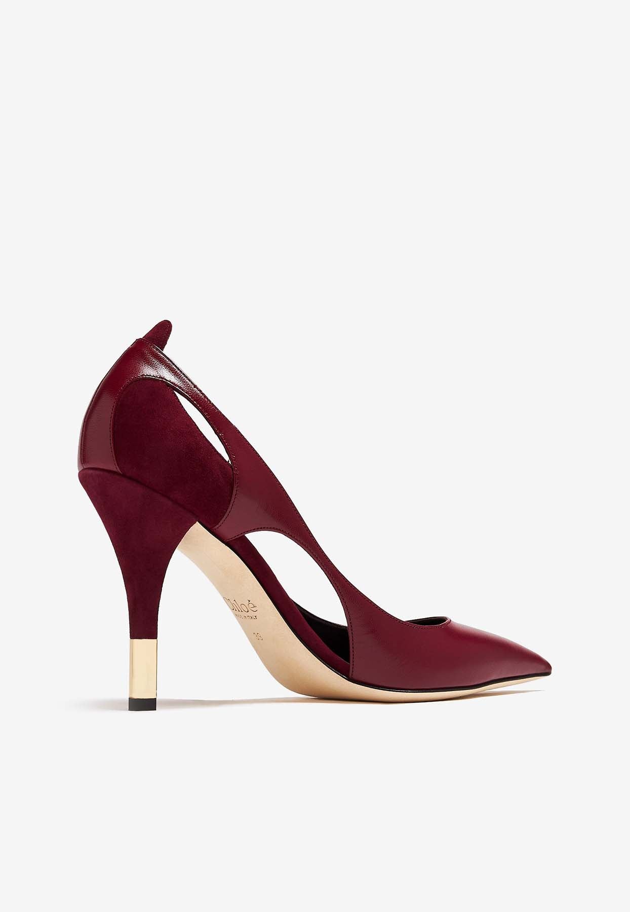 Escarpins Saada 95 en cuir et daim