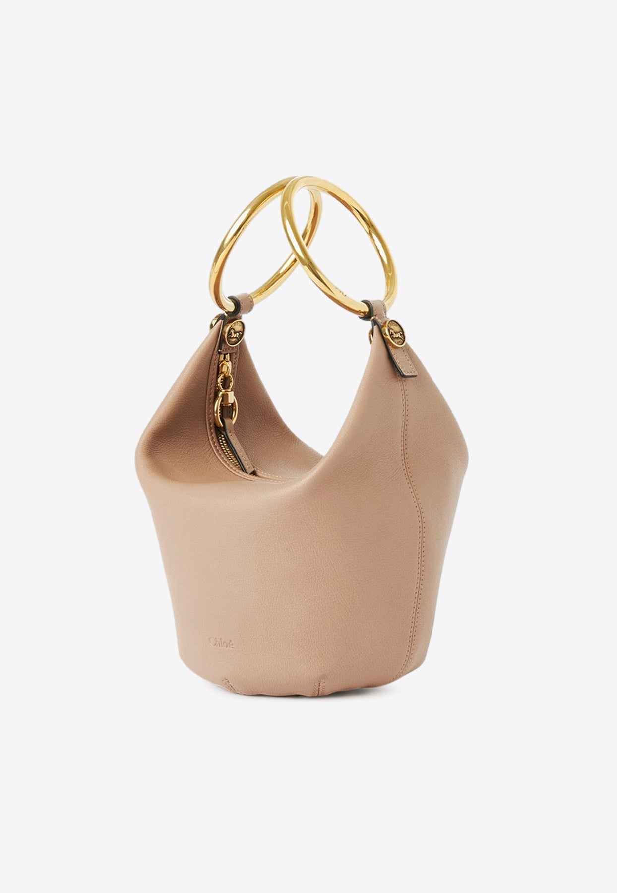Petit sac bandoulière bracelet en cuir grainé