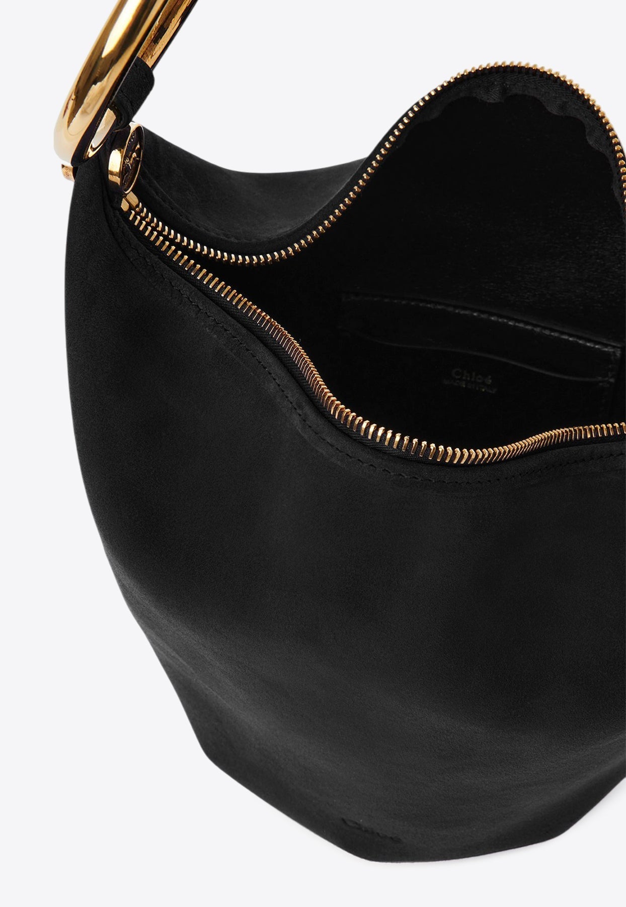 Petit sac à bandoulière en daim avec bracelet