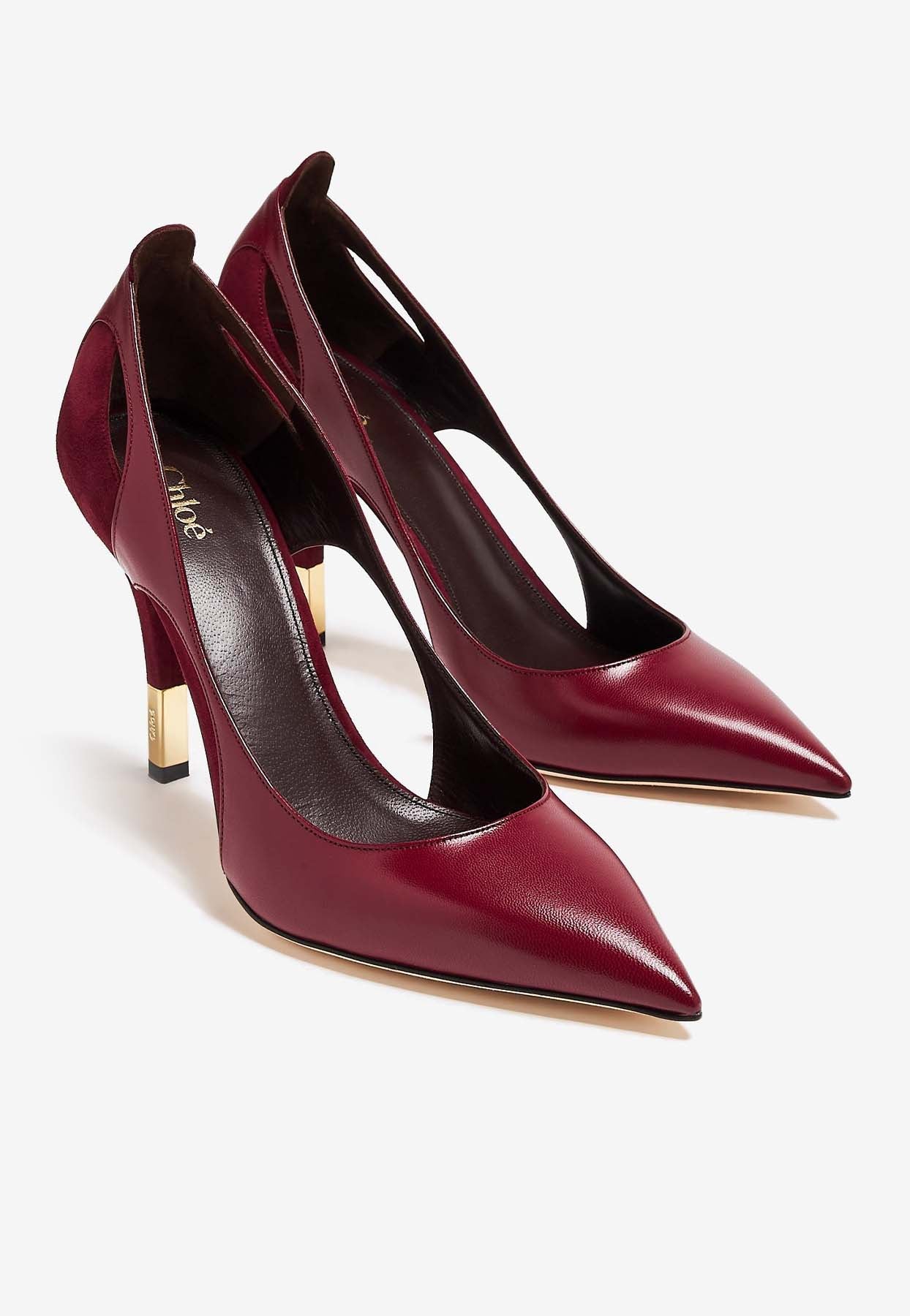 Escarpins Saada 95 en cuir et daim